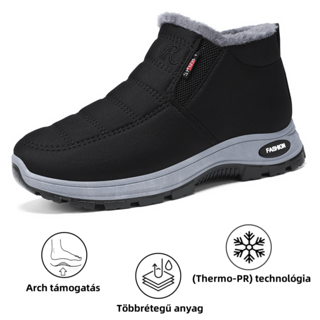 (❄️Utolsó nap 50% kedvezménnyel) Ne maradj le! ⏰Kényelmes, valódi gyapjúból készült, meleg cipő, vízálló, lábboltozat-támasztékkal a könnyebb járás érdekében.