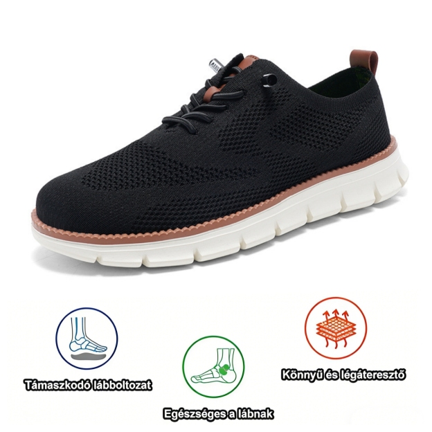 ⏰Ma 50% kedvezmény, ne maradj le! Ergonomikus kialakítású ortopéd cipő, elegáns brit stílusban, vízálló és csúszásmentes 💧 + kézzel varrott - Csillapítsa a lábfájdalmat🦶🏻