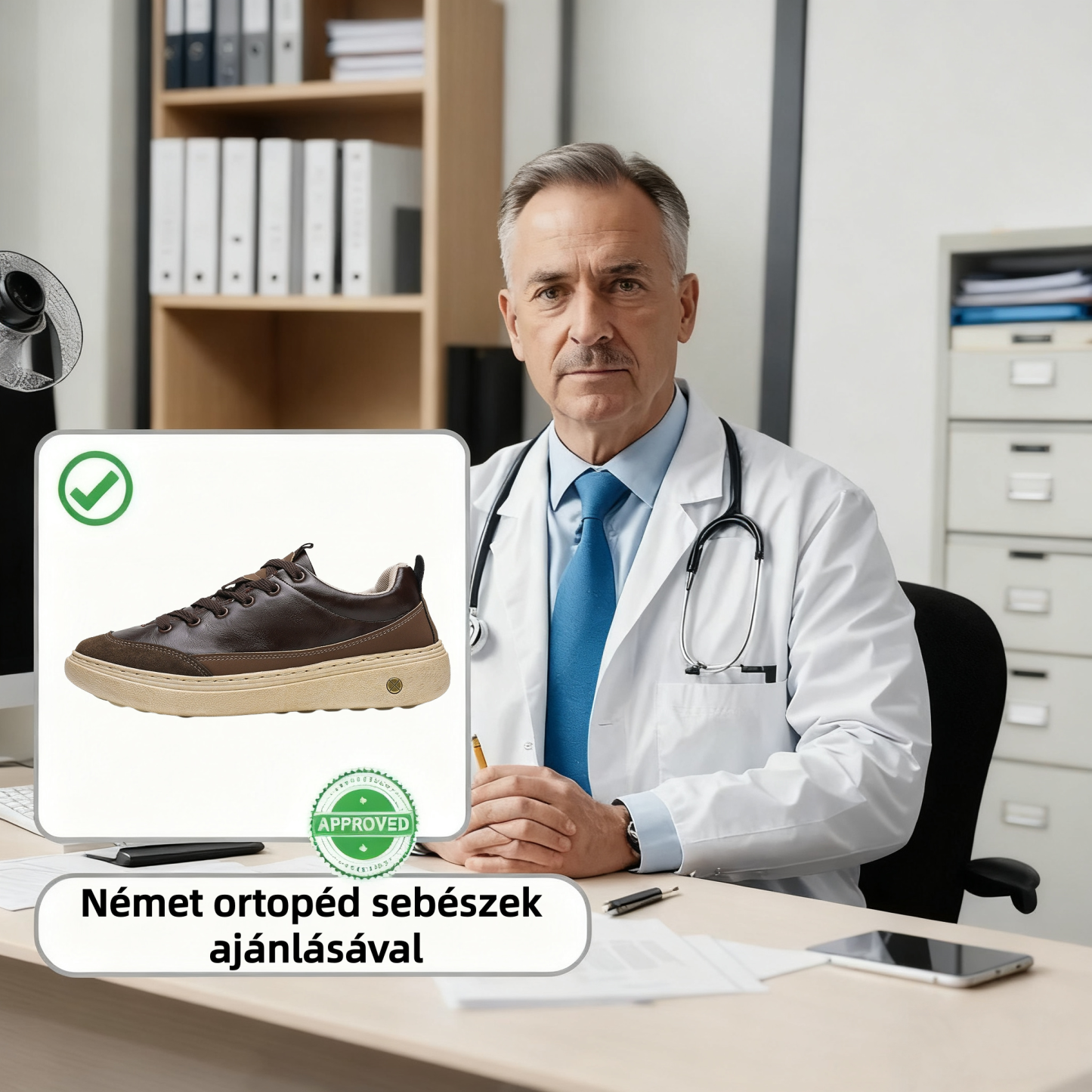 🔷Ma 70% kedvezmény - Ne maradj le! ⬛Újonnan kifejlesztett ortopéd bőrcipők, puhák és kényelmesek, vízállóak és csúszásmentesek 🦶 Csillapítja a lábfájdalmat