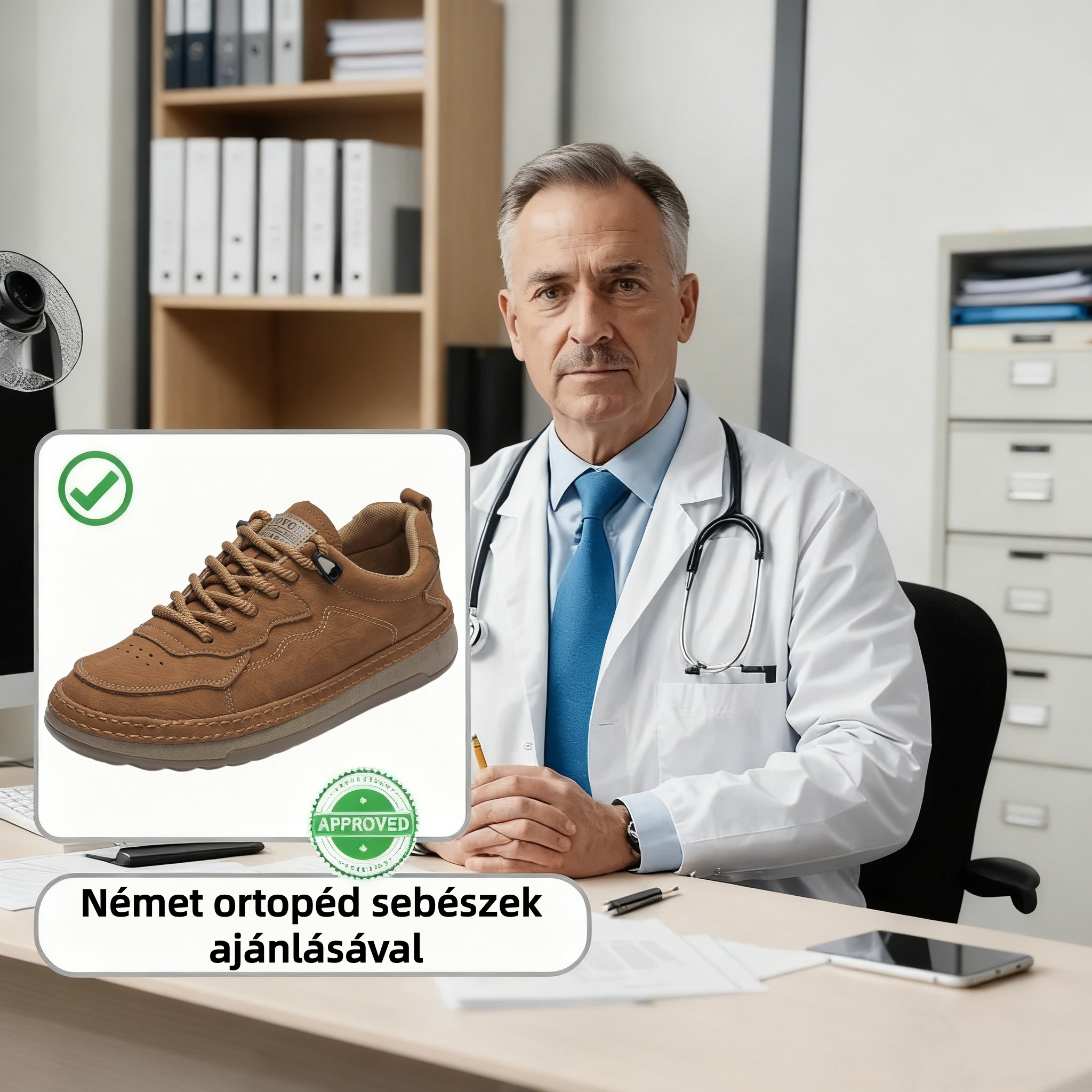 🔷Ma 70% kedvezmény - Ne hagyja ki! ⬛Újonnan fejlesztett ortopéd velúr cipő, puha és kényelmes, vízálló és csúszásmentes 🦶Csillapítja a lábfájdalmat