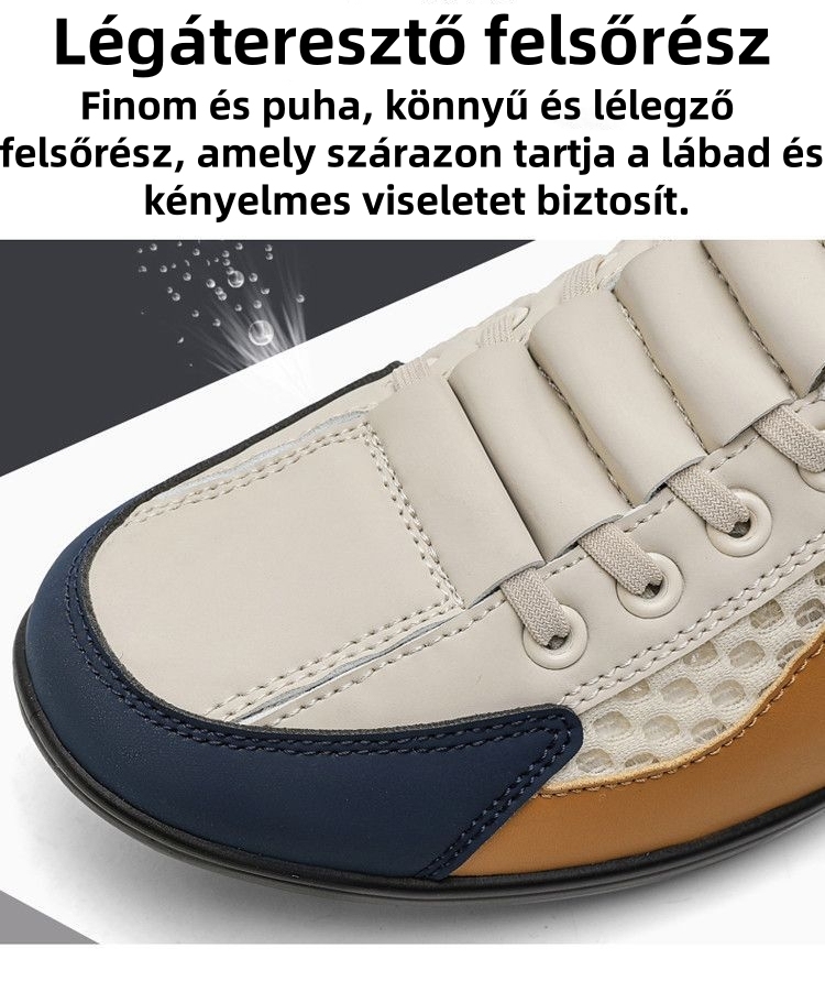 【⏰Nyári 50% kedvezmény - Ne hagyja ki】Ergonomikus kialakítás - Lélegző nyári ortopéd cipő - Prémium bőr + kézzel varrott 👞