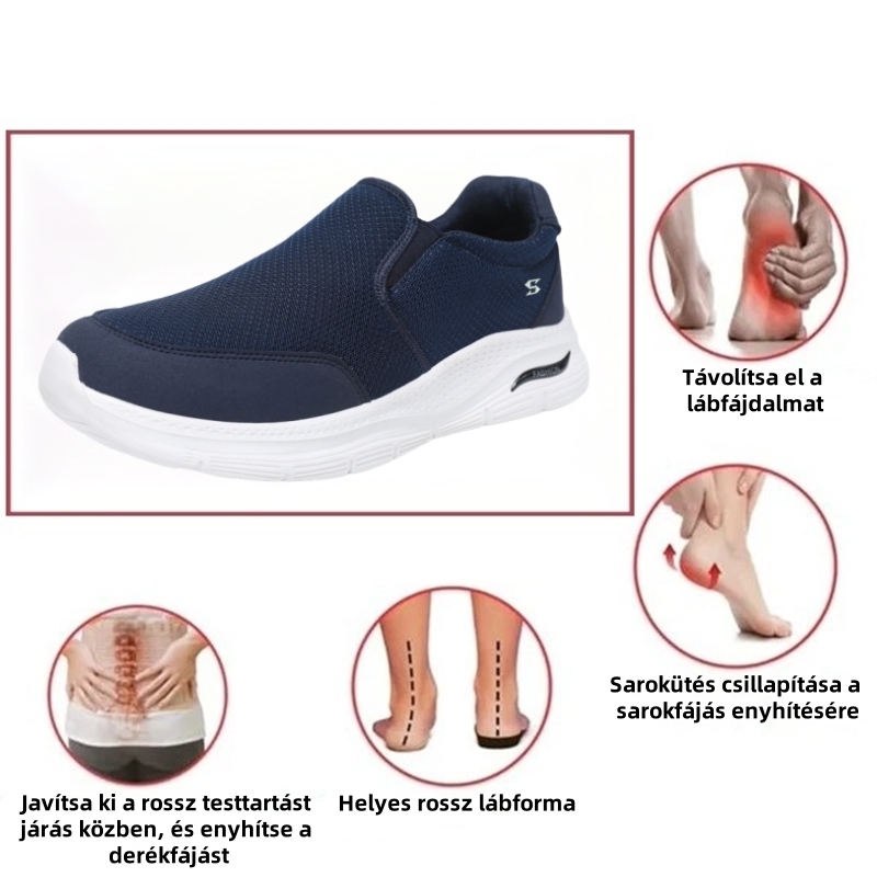 【🎁 Ma 50% kedvezmény - ne hagyd ki】 Ergonomikus kialakítású ortopéd cipő - minőségi bőr + kézi varrás 👞