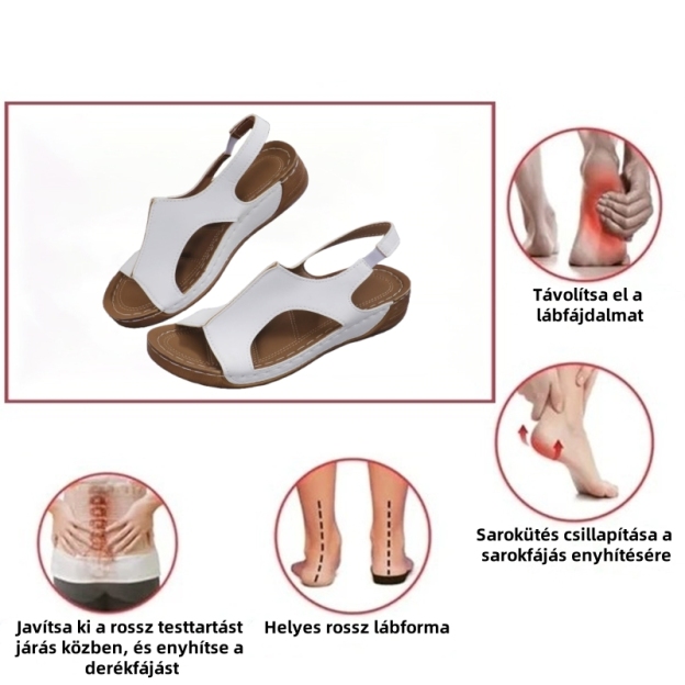 [🎁Utolsó nap féláron, ne hagyd ki] Ergonomikus kialakítású nyári ortopéd szandálok, fájdalommentes járás 👞 kényelmesebbé teszik a járást