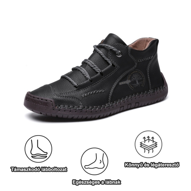 [⏰Korlátozott ideig 70% kedvezmény - ne hagyd ki] Ergonomikus kialakítású ortopéd cipő - Prémium bőr + kézzel varrott 👞