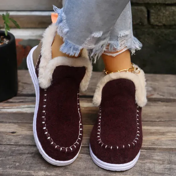 Női téli csúszásmentes pamutcipő