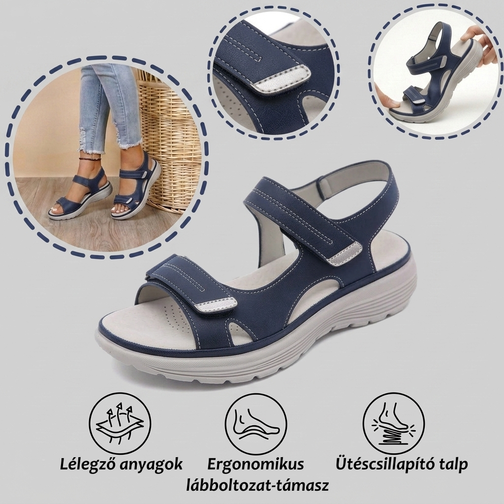 【⏰Utolsó nap, 70% kedvezmény! Ne maradj le!】Ergonómiailag tervezett ortopéd szandálok ütéscsillapítással,✅️egészséges ortopéd cipők, amelyeket kifejezetten európai nők számára terveztek.