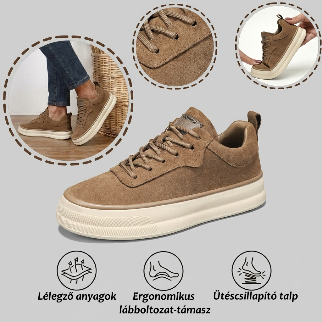 ⏰Ma 70% kedvezmény - Ne maradj le! 👞Ergonomikus ortopéd velúr cipő, puha és kényelmes, vízálló és csúszásmentes🦶Csillapítja a lábfájdalmat.