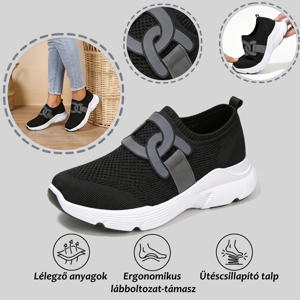 【⏰Utolsó nap, 70% kedvezmény! Ne maradj le!】Ergonómiailag tervezett ortopéd cipők ütéscsillapítással, ✅️Egészséges ortopéd cipők kifejezetten európai nők számára.
