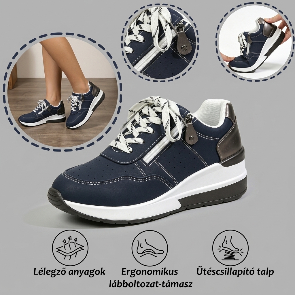 【⏰Utolsó nap, 70% kedvezmény! Ne maradj le!】Ergonómiailag tervezett ortopéd cipők ütéscsillapítással, ✅️Egészséges ortopéd cipők kifejezetten európai nők számára.