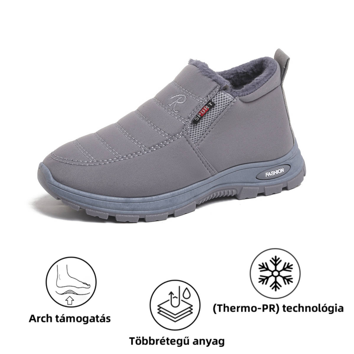 (❄️Utolsó nap 50% kedvezménnyel) Ne maradj le! ⏰Kényelmes, valódi gyapjúból készült, meleg cipő, vízálló, lábboltozat-támasztékkal a könnyebb járás érdekében.