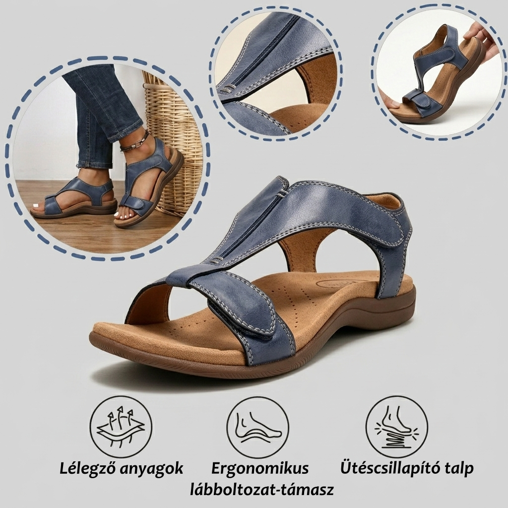 【⏰Utolsó nap, 70% kedvezmény! Ne maradj le!】Ergonómiailag tervezett ortopéd szandálok ütéscsillapítással,✅️egészséges ortopéd cipők, amelyeket kifejezetten európai nők számára terveztek.