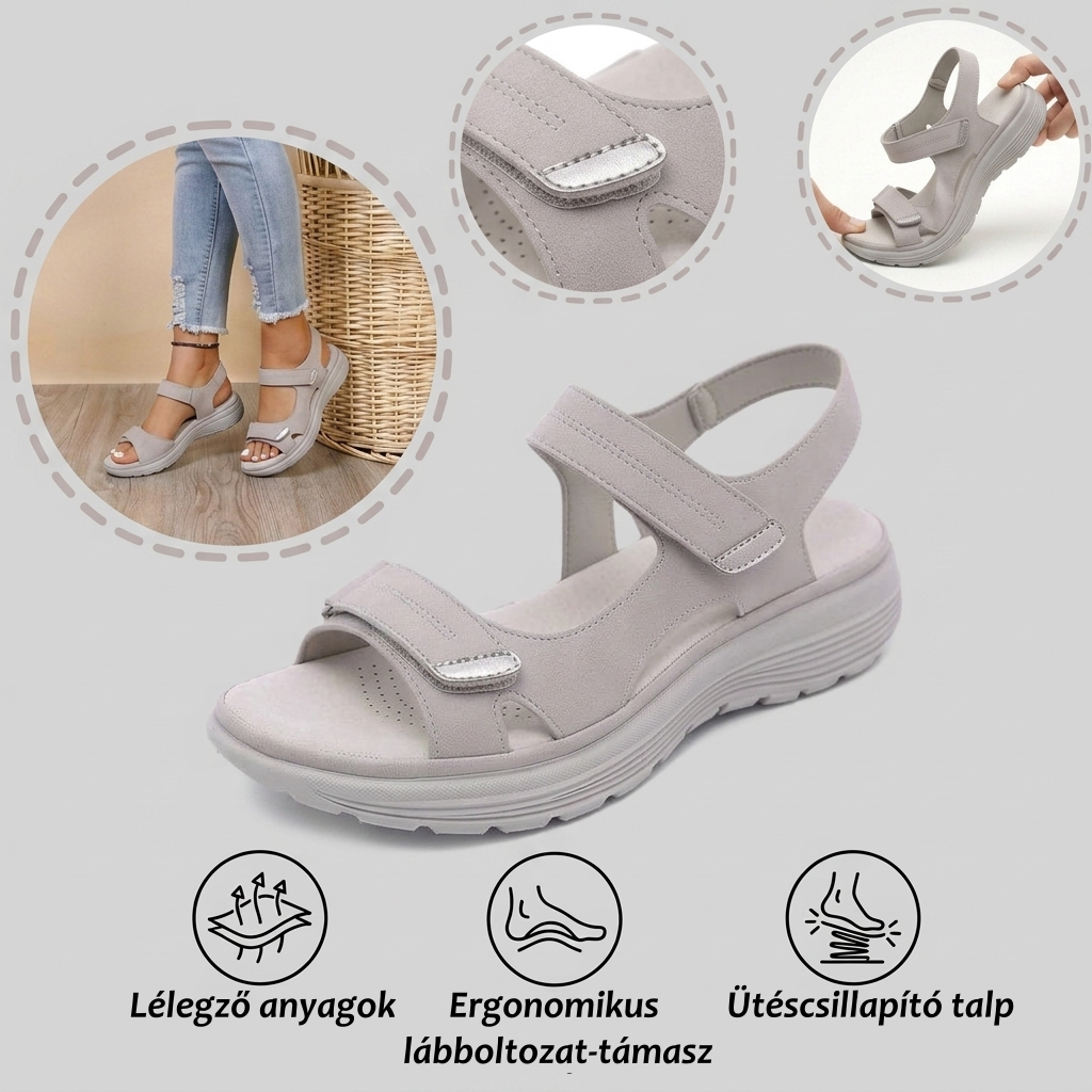 【⏰Utolsó nap, 70% kedvezmény! Ne maradj le!】Ergonómiailag tervezett ortopéd szandálok ütéscsillapítással,✅️egészséges ortopéd cipők, amelyeket kifejezetten európai nők számára terveztek.