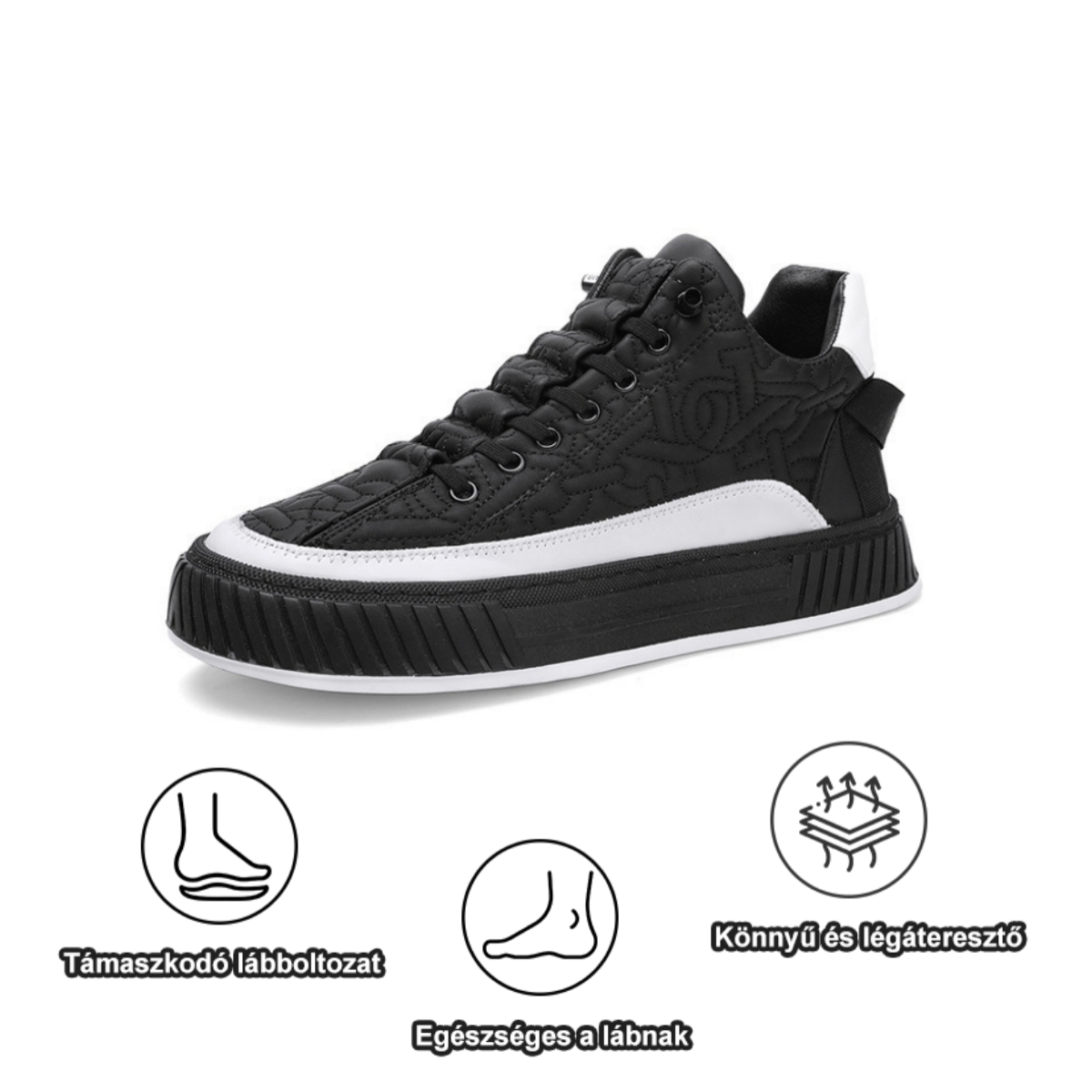 [🎁Utolsó nap 50% kedvezmény – ne hagyd ki] Ergonomikus kialakítású ortopéd cipő – prémium bőr + kézzel varrott 👞