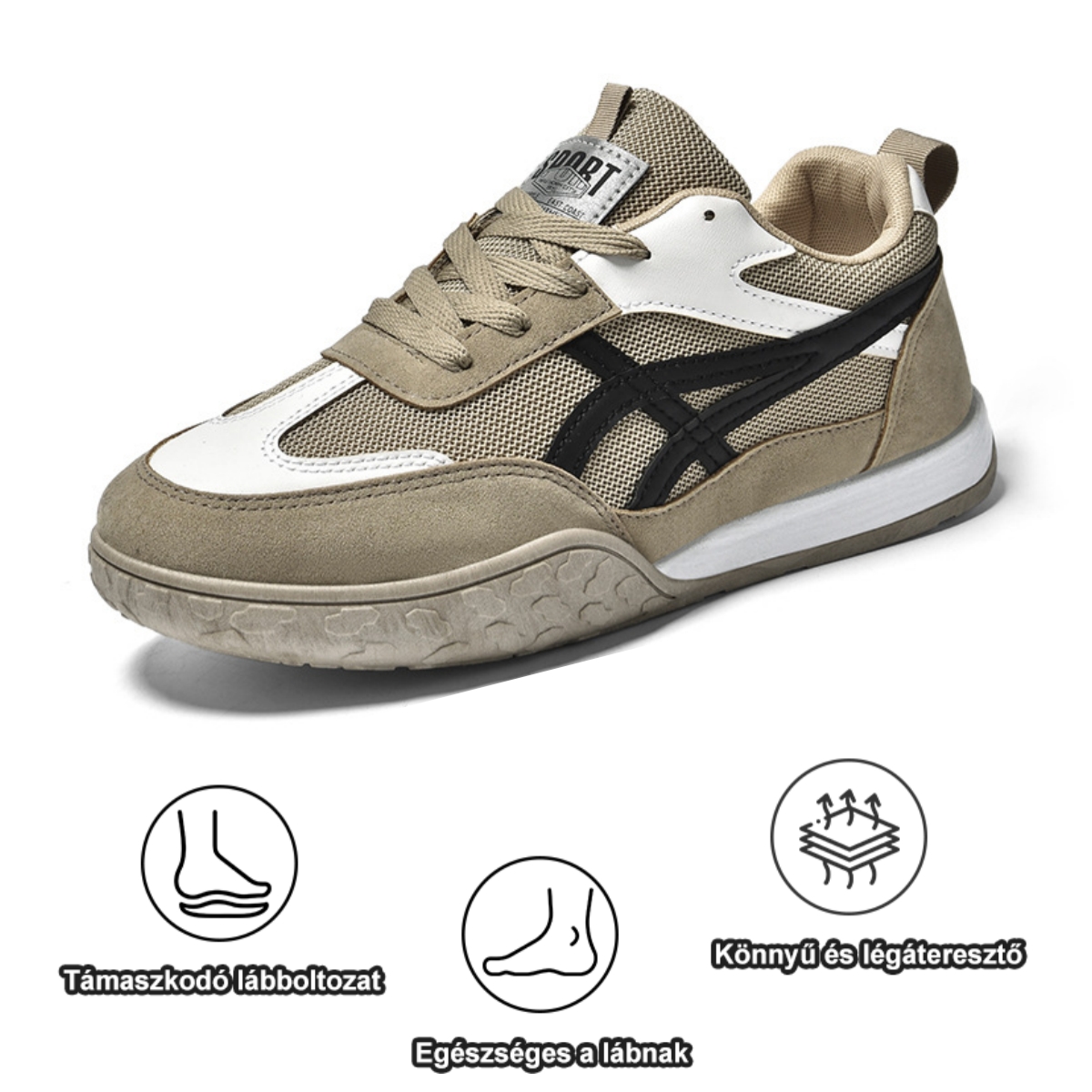 【🎁 Ma 50% kedvezmény - ne hagyd ki】 Ergonomikus kialakítású ortopéd cipő - minőségi bőr + kézi varrás 👞