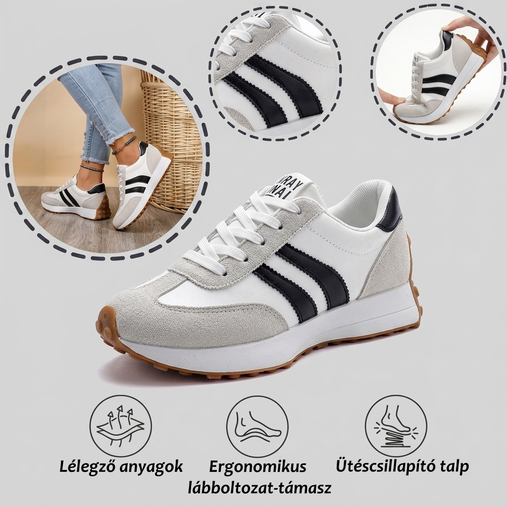 ⏰Utolsó nap 70% kedvezménnyel! Ne maradj le!🔥 Ergonómiailag tervezett ortopéd cipők nőknek - természetes lábboltozat-támasztást biztosítanak 👞Könnyen enyhíti a lábfájdalmat