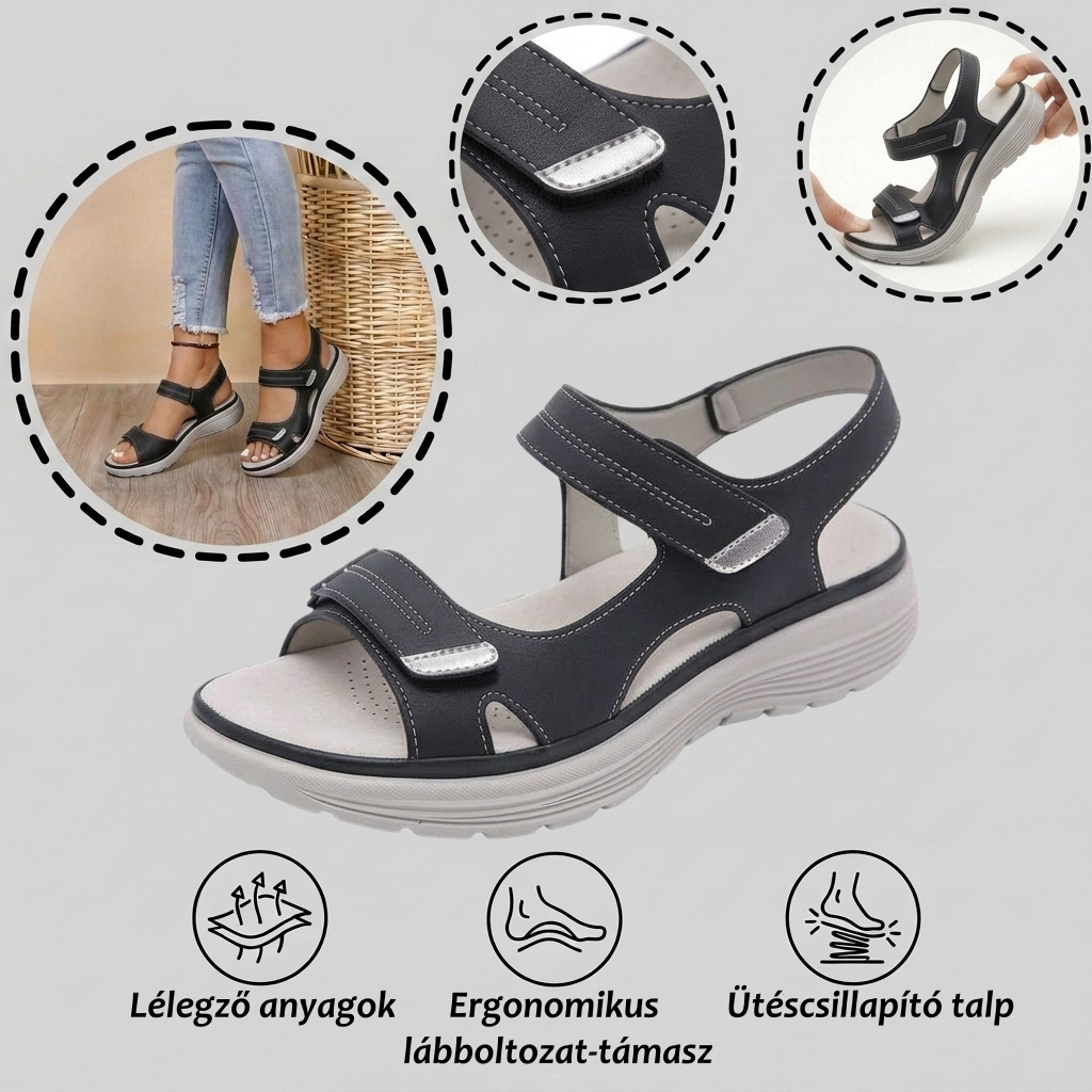 【⏰Utolsó nap, 70% kedvezmény! Ne maradj le!】Ergonómiailag tervezett ortopéd szandálok ütéscsillapítással,✅️egészséges ortopéd cipők, amelyeket kifejezetten európai nők számára terveztek.