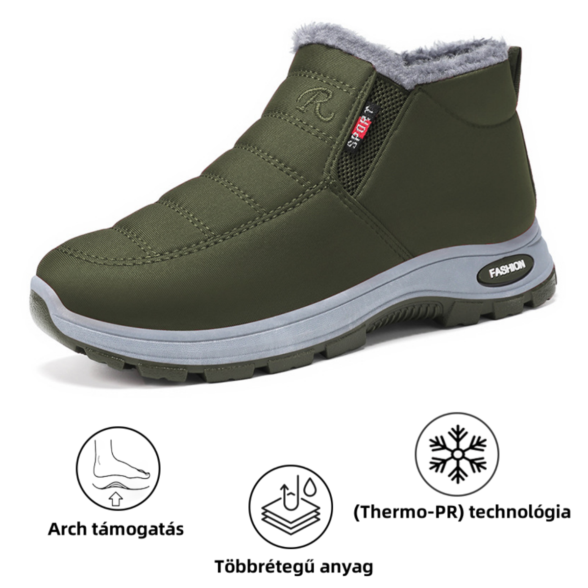 (❄️Utolsó nap 50% kedvezménnyel) Ne maradj le! ⏰Kényelmes, valódi gyapjúból készült, meleg cipő, vízálló, lábboltozat-támasztékkal a könnyebb járás érdekében.