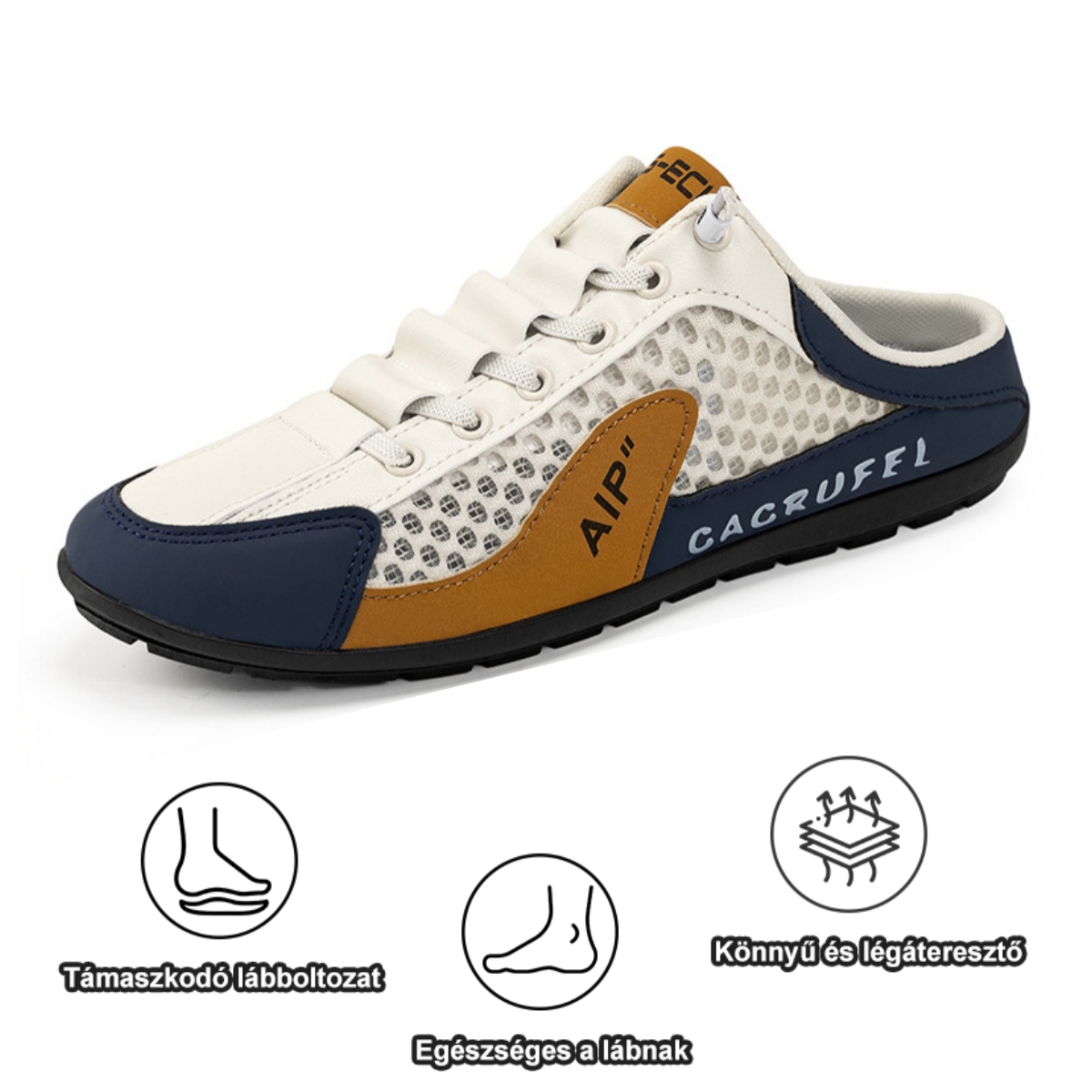 【⏰Nyári 50% kedvezmény - Ne hagyja ki】Ergonomikus kialakítás - Lélegző nyári ortopéd cipő - Prémium bőr + kézzel varrott 👞