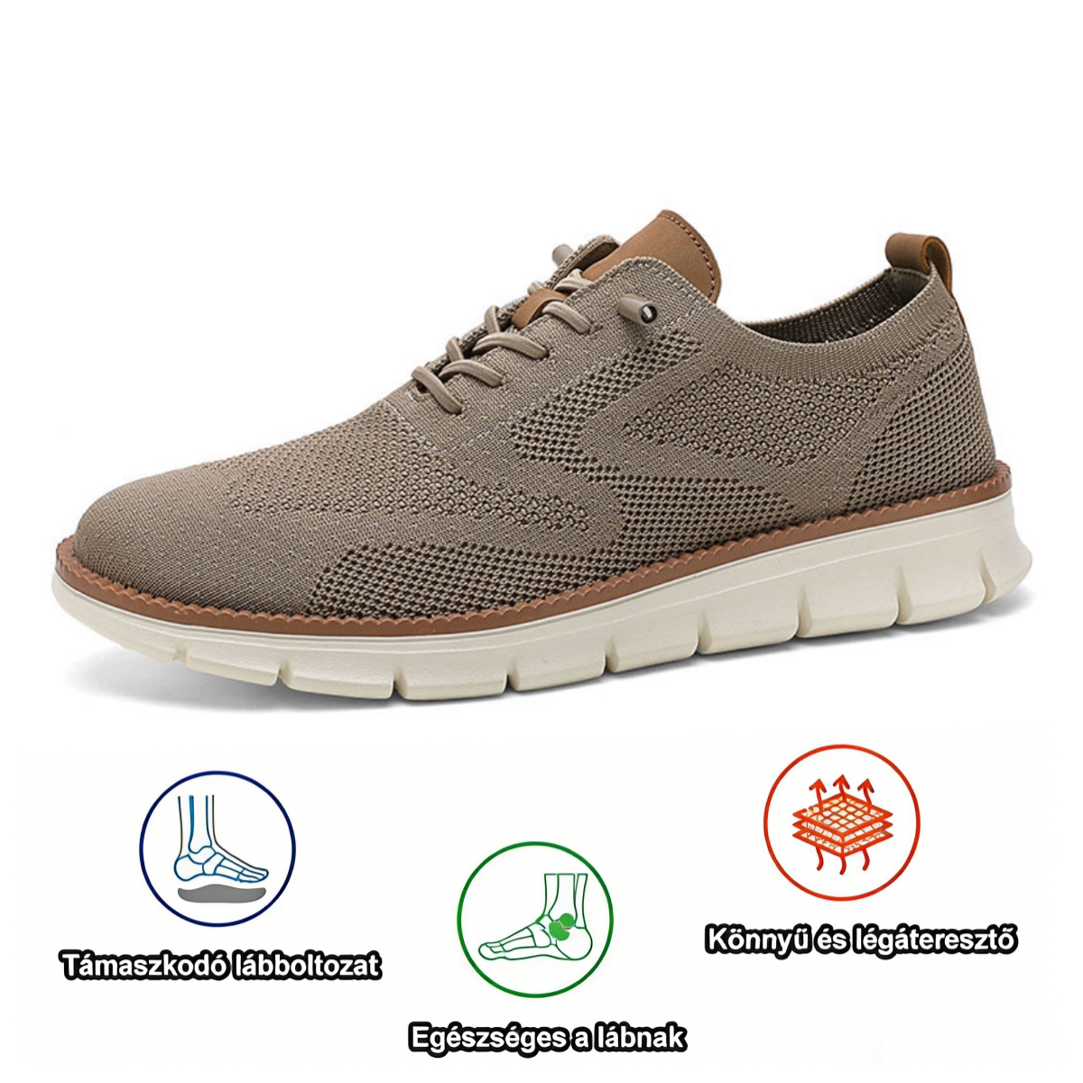 ⏰Ma 50% kedvezmény, ne maradj le! Ergonomikus kialakítású ortopéd cipő, elegáns brit stílusban, vízálló és csúszásmentes 💧 + kézzel varrott - Csillapítsa a lábfájdalmat🦶🏻