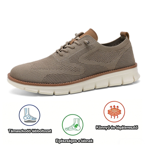 ⏰Ma 50% kedvezmény, ne maradj le! Ergonomikus kialakítású ortopéd cipő, elegáns brit stílusban, vízálló és csúszásmentes 💧 + kézzel varrott - Csillapítsa a lábfájdalmat🦶🏻