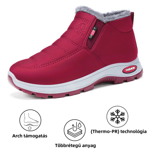 (❄️Utolsó nap 50% kedvezménnyel) Ne maradj le! ⏰Kényelmes, valódi gyapjúból készült, meleg cipő, vízálló, lábboltozat-támasztékkal a könnyebb járás érdekében.