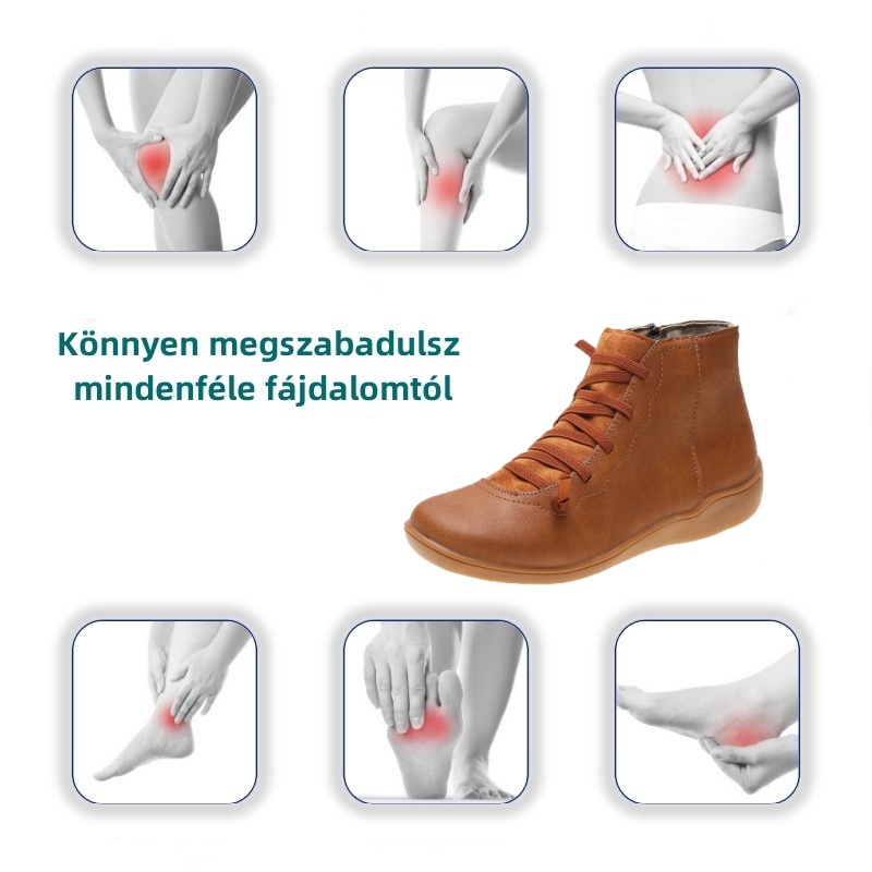 [🎁50% kedvezmény még ma – ne hagyd ki] Ergonomikus kialakítású női bőrcsizma – hatékonyan enyhíti a járási fájdalmat👞Állítsa be a megfelelő testtartást