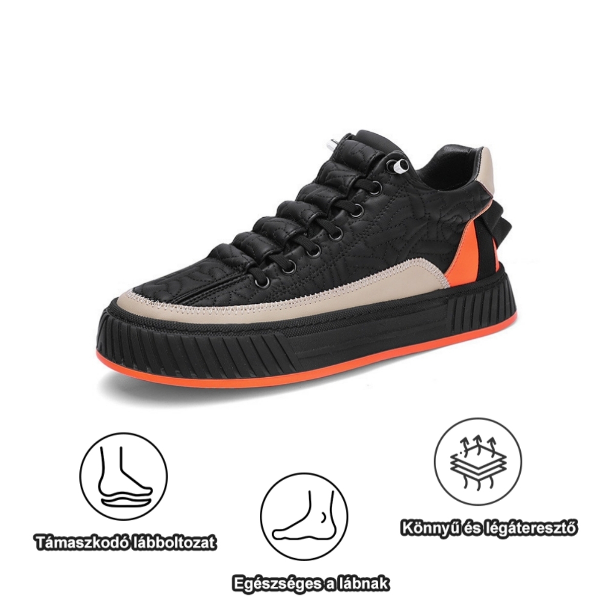 [🎁Utolsó nap 50% kedvezmény – ne hagyd ki] Ergonomikus kialakítású ortopéd cipő – prémium bőr + kézzel varrott 👞