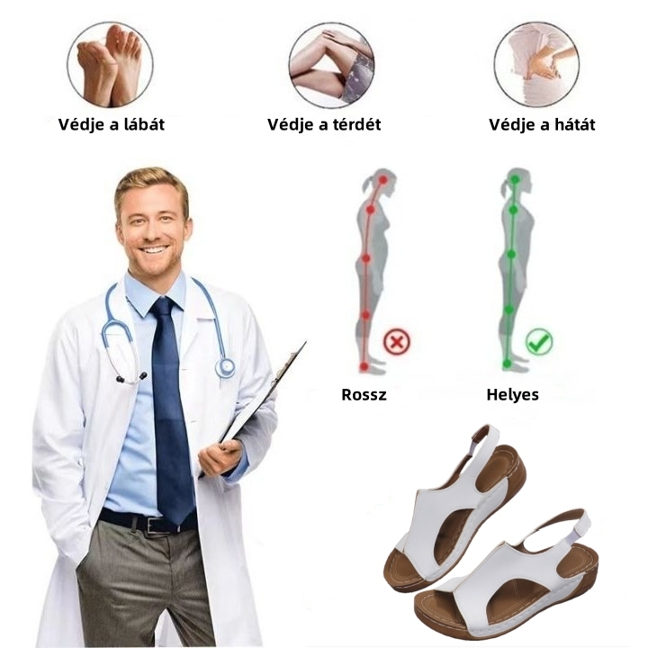 [🎁Utolsó nap féláron, ne hagyd ki] Ergonomikus kialakítású nyári ortopéd szandálok, fájdalommentes járás 👞 kényelmesebbé teszik a járást