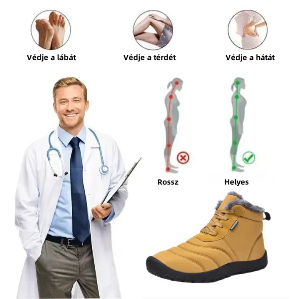【🔥50% kedvezménnyel ma - ne hagyd ki】 Ergonomikus kialakítású plüss meleg cipő - fájdalomcsillapítás + lábortopédia👞
