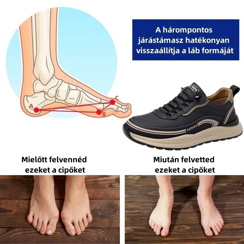 🎄Karácsonyi akció: 70% kedvezmény – ne hagyja ki! Fejlesztett ortopéd cipő, ergonómikus kialakítás – vízálló és csúszásmentes – prémium minőségű bőr + kézzel varrott 👞