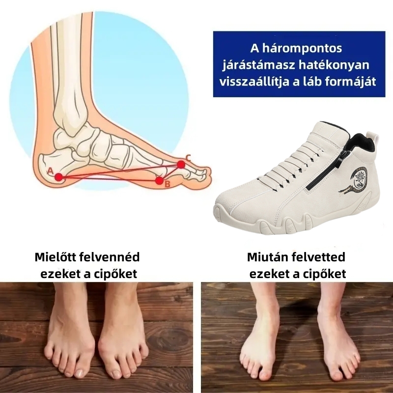 (❄️Utolsó nap, 70% kedvezmény) Ne maradj le! ⏰Ergonomikus és kényelmes cipők, 💧vízálló és csúszásgátló, ✅lábboltozat-támasztással a lábfájdalom enyhítésére.
