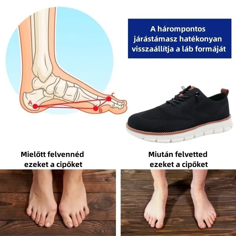 ⏰Ma 50% kedvezmény, ne maradj le! Ergonomikus kialakítású ortopéd cipő, elegáns brit stílusban, vízálló és csúszásmentes 💧 + kézzel varrott - Csillapítsa a lábfájdalmat🦶🏻