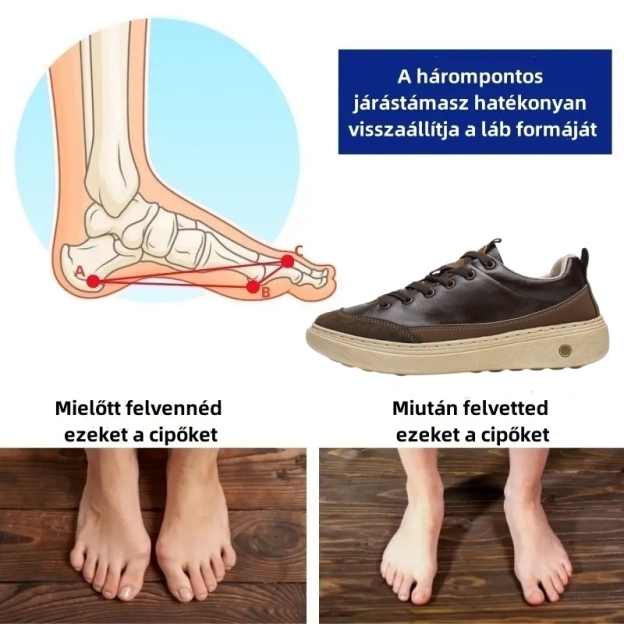 🔷Ma 70% kedvezmény - Ne maradj le! ⬛Újonnan kifejlesztett ortopéd bőrcipők, puhák és kényelmesek, vízállóak és csúszásmentesek 🦶 Csillapítja a lábfájdalmat