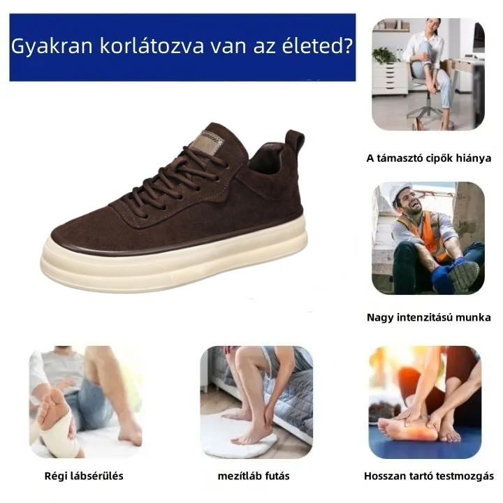 ⏰Ma 70% kedvezmény - Ne maradj le! 👞Ergonomikus ortopéd velúr cipő, puha és kényelmes, vízálló és csúszásmentes🦶Csillapítja a lábfájdalmat.