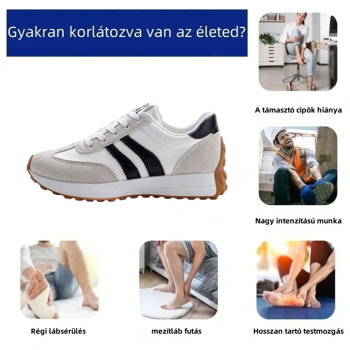 ⏰Utolsó nap 70% kedvezménnyel! Ne maradj le!🔥 Ergonómiailag tervezett ortopéd cipők nőknek - természetes lábboltozat-támasztást biztosítanak 👞Könnyen enyhíti a lábfájdalmat