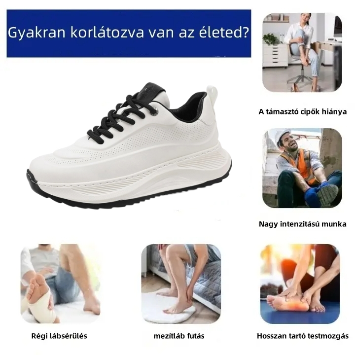 ⏰Utolsó nap! 70% kedvezmény - ne maradj le! 👞Ergonómiailag tervezett ortopéd cipő, puha és kényelmes, vízálló és csúszásmentes🦶Csillapítsd a lábfájdalmat.