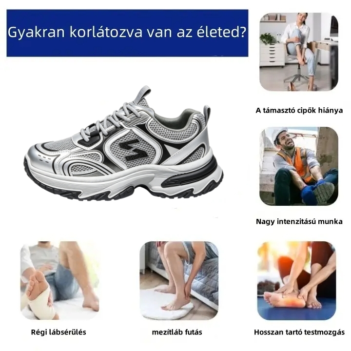 【⏰Utolsó nap, 70% kedvezmény! Ne maradj le!】Ergonómiailag tervezett ortopéd cipők ütéscsillapítással, ✅️Egészséges ortopéd cipők, amelyeket kifejezetten európai férfiak számára terveztek.