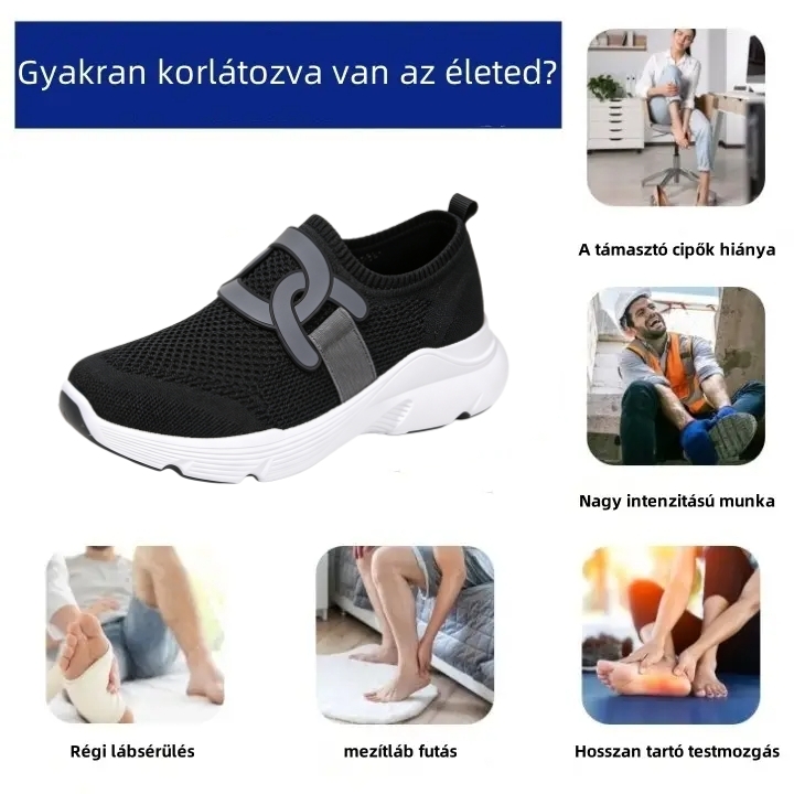 【⏰Utolsó nap, 70% kedvezmény! Ne maradj le!】Ergonómiailag tervezett ortopéd cipők ütéscsillapítással, ✅️Egészséges ortopéd cipők kifejezetten európai nők számára.