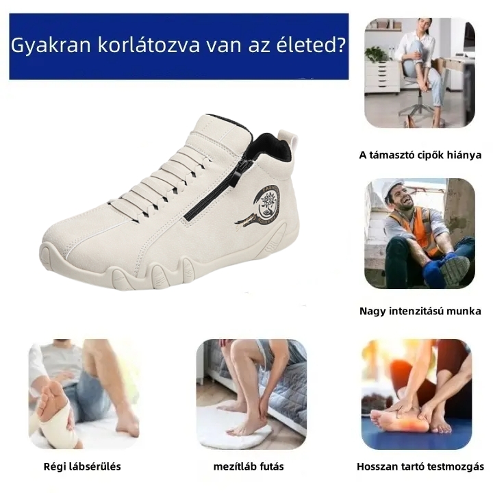 (❄️Utolsó nap, 70% kedvezmény) Ne maradj le! ⏰Ergonomikus és kényelmes cipők, 💧vízálló és csúszásgátló, ✅lábboltozat-támasztással a lábfájdalom enyhítésére.