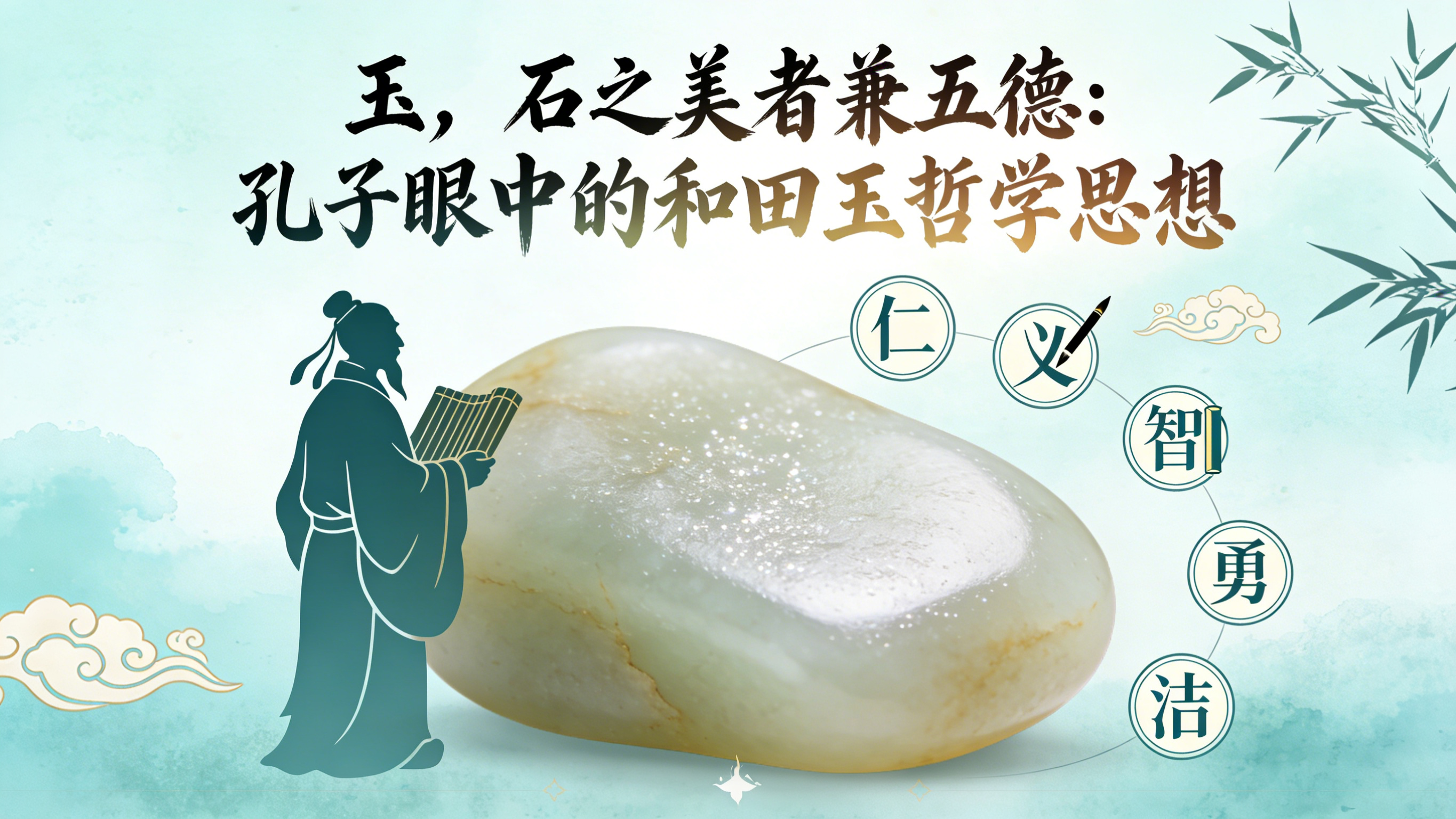 "Jade, the Most Beautiful of Stones Embodying Five Virtues"