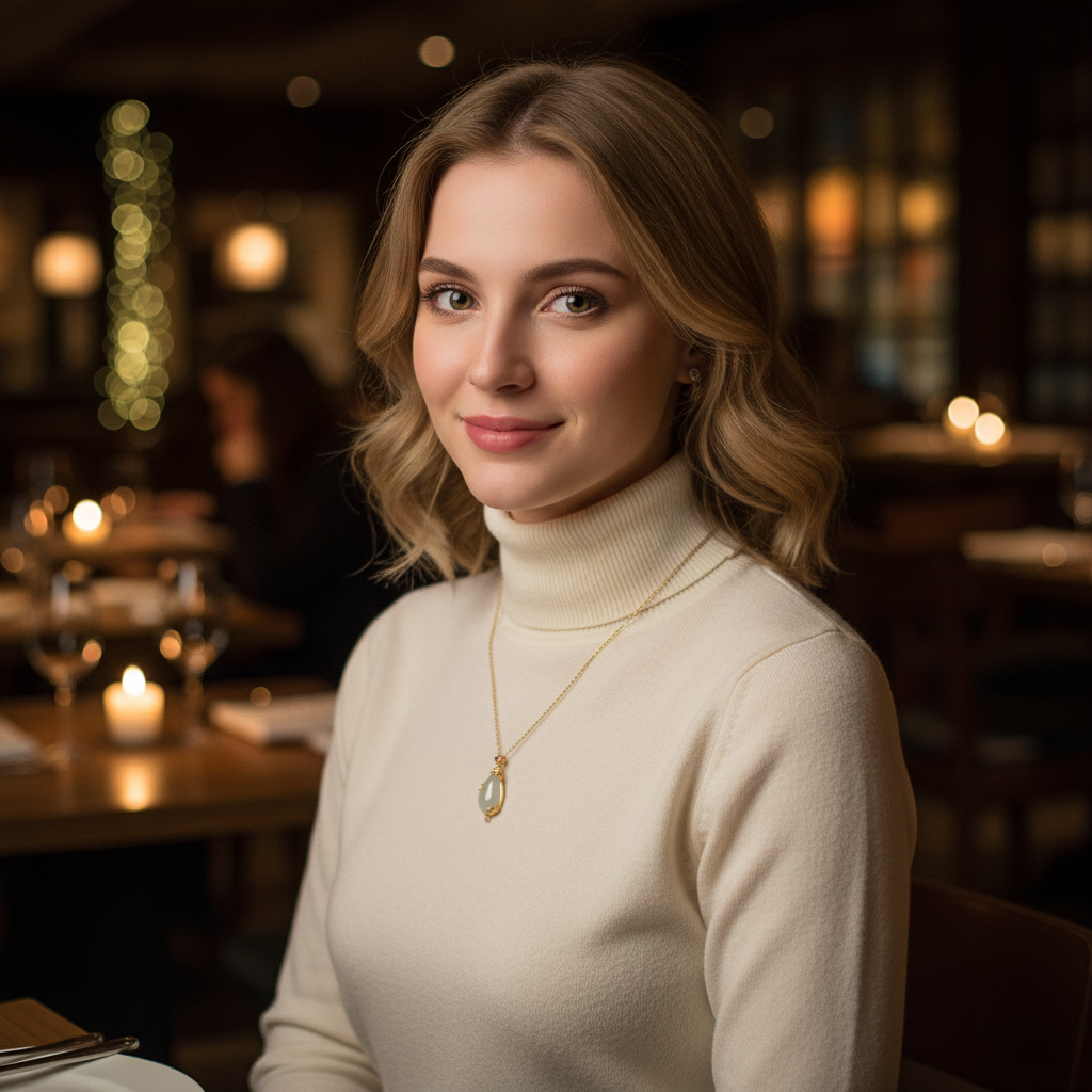 Hetian White Jade "Flower Language" Pendant (Model K1580)