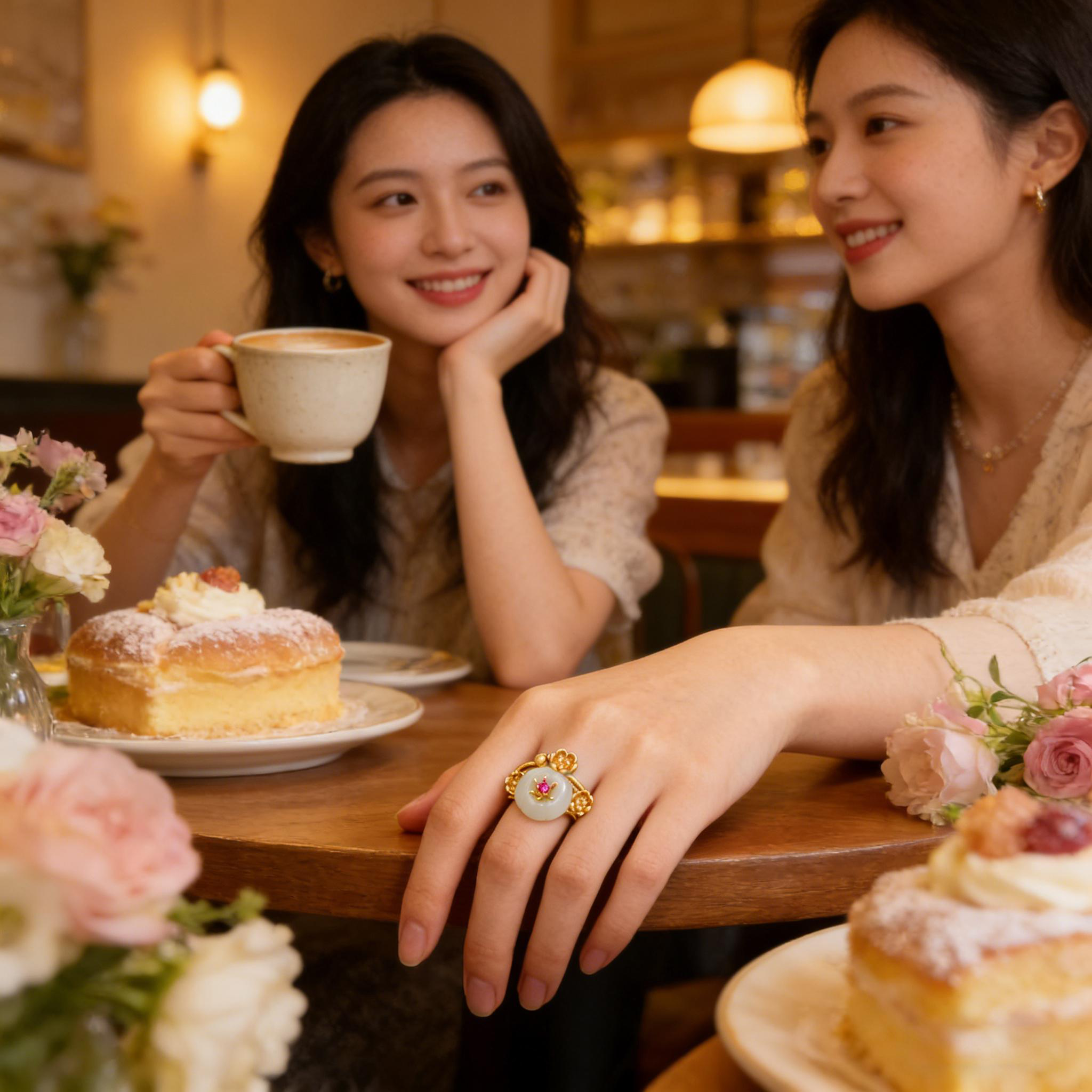 Plum - blossom - shaped Ring