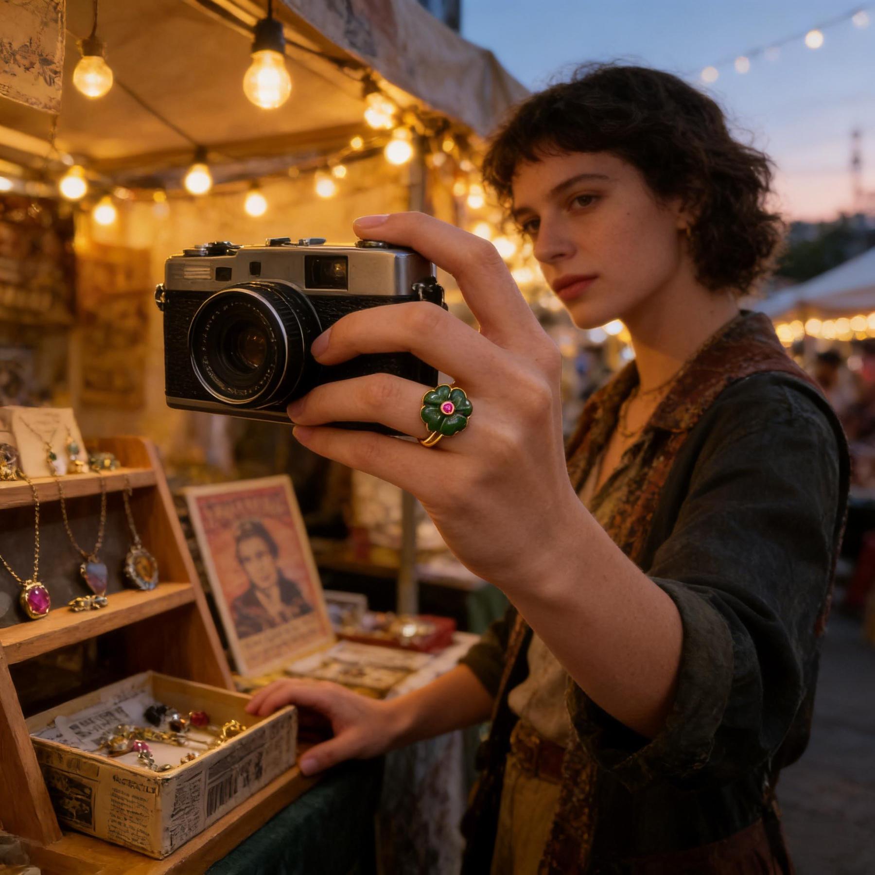 Jasper Four - Leaf Clover Ring