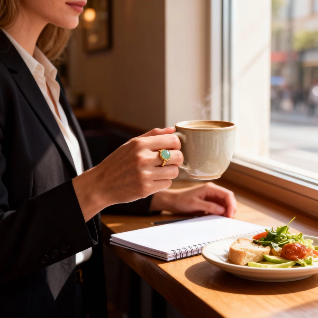 Condensed Pearl Ring