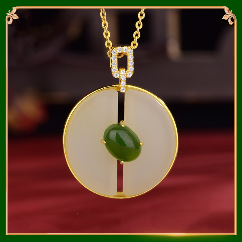 Display of Pearl Jade Pendant