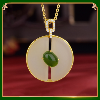 Display of Pearl Jade Pendant