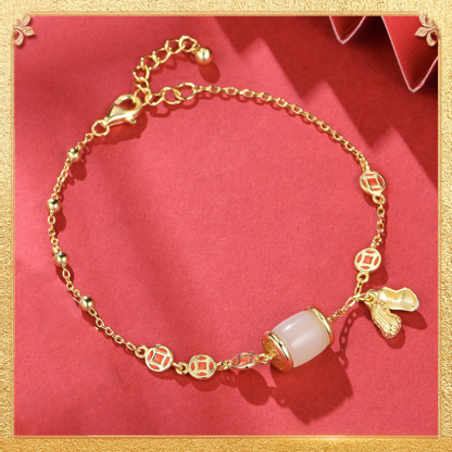 the first display of the good things peanut bracelet