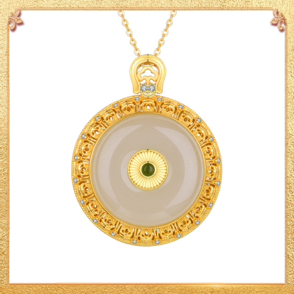 Mogao Grottoes Sachet Filigree - inlaid Pendant