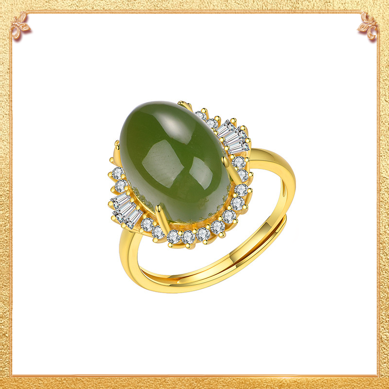 The Classical Jasper Ring - Retro Chinese style