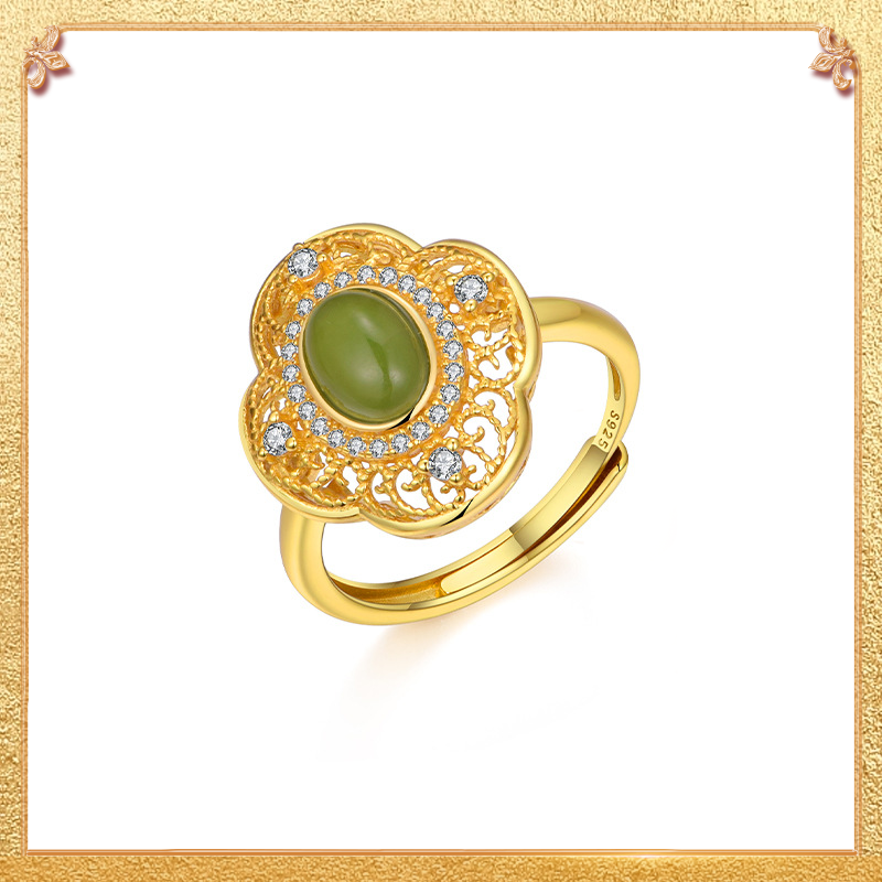 Clover Ring - Signifying health, reputation, true love, and wealth